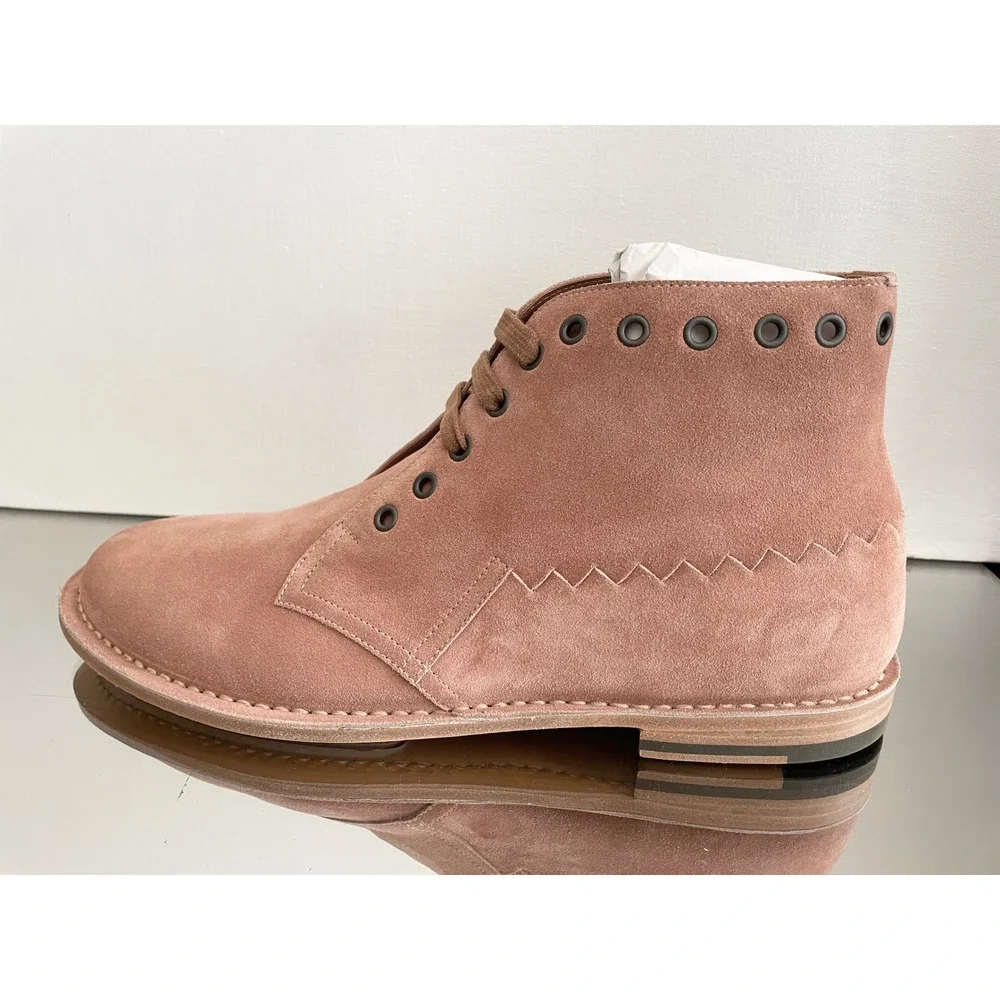 Bottega‎ Veneta Dahlia Brown Suede Ankle Boots 512162 Euro 42